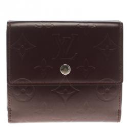 Louis Vuitton Elise vernis matte wallet