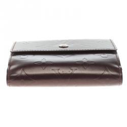 Louis Vuitton Maroon Monogram Vernis Elise Wallet