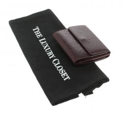 Louis Vuitton Maroon Monogram Vernis Elise Wallet