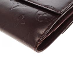 Louis Vuitton Maroon Monogram Vernis Elise Wallet