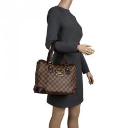 Pre Owned Louis Vuitton Damier Ebene Canvas Hampstead PM Bag