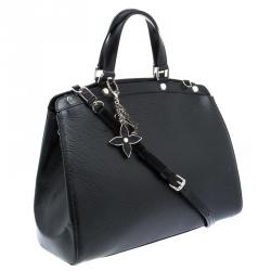 Pre Owned حقيبة لوي فيتون مع حلية بريه جلد أيبي سوداء