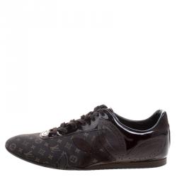 Louis Vuitton Brown Monogram Idylle and Leather Salsa Sneakers Size 41