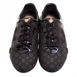 Louis Vuitton Brown Monogram Idylle and Leather Salsa Sneakers Size 41