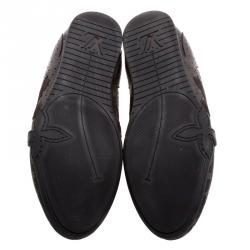 Louis Vuitton Brown Monogram Idylle and Leather Salsa Sneakers Size 41