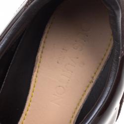 Louis Vuitton Brown Monogram Idylle and Leather Salsa Sneakers Size 41