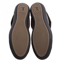 Louis Vuitton Brown Monogram Canvas & Leather Brea Sneaker Boots Size 37