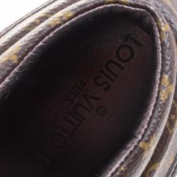 Louis Vuitton Brown Monogram Canvas & Leather Brea Sneaker Boots Size 37