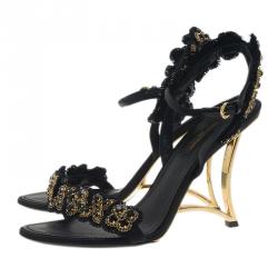 مملوكة مسبقًا صندل لوي فيتون أسود و ذهبي إصدار محدود مقاس 37