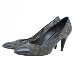 Pre Owned حذاء لوي فيتون كانفاس أيديل مونوغرامي و مقدمة جلد مقاس 38