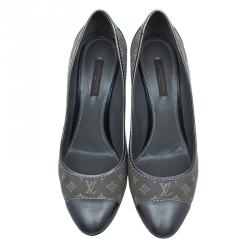 Pre Owned حذاء لوي فيتون كانفاس أيديل مونوغرامي و مقدمة جلد مقاس 38