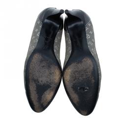 Pre Owned حذاء لوي فيتون كانفاس أيديل مونوغرامي و مقدمة جلد مقاس 38