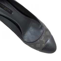 Pre Owned حذاء لوي فيتون كانفاس أيديل مونوغرامي و مقدمة جلد مقاس 38