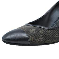 Pre Owned حذاء لوي فيتون كانفاس أيديل مونوغرامي و مقدمة جلد مقاس 38