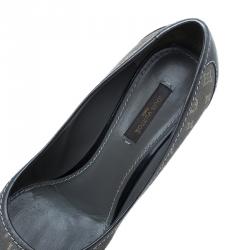 Pre Owned حذاء لوي فيتون كانفاس أيديل مونوغرامي و مقدمة جلد مقاس 38