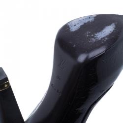 Pre Owned صندل لوي فيتون تامارا جلد فيرنيه أمارنت مونوغرامي مقاس 40