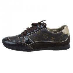 Louis Vuitton Frontrow Sneakers Monogram Canvas 38.5 Ebene Brown