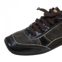 Pre Owned حذاء رياضي لوي فيتون مقدمة مربعة بني مونوغرامي مقاس 38.5