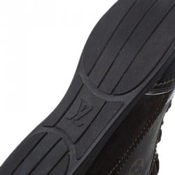 Pre Owned حذاء رياضي لوي فيتون مقدمة مربعة بني مونوغرامي مقاس 38.5