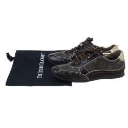 Pre Owned حذاء رياضي لوي فيتون مقدمة مربعة بني مونوغرامي مقاس 38.5