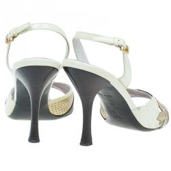 Pre Owned صندل لوي فيتون دورسي بني مونوغرامي مقاس 38.5