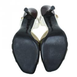 Pre Owned صندل لوي فيتون دورسي بني مونوغرامي مقاس 38.5