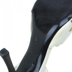 Pre Owned صندل لوي فيتون دورسي بني مونوغرامي مقاس 38.5