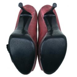 مملوكة مسبقًا Louis Vuitton Pink Satin Moir Galourize Me Peep Toe Pumps Size 37.5