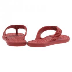 Pre Owned Louis Vuitton Red Rubber Tatoo Thong Sandals Size 39
