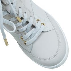 Louis Vuitton Suede and Leather Cliff Top Sneaker Boots Size 35