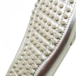 مملوكة مسبقًا Louis Vuitton Metallic Gold Leather Zen Loafers Size 35