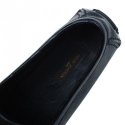 Pre Owned حذاء لوفرز لوي فيتون زين جلد أيبي أسود مقاس 35