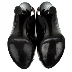 Pre Owned صندل لوي فيتون تامارا بفتحة كعب فرنيه مونوغرامي بنفسجي محمر مقاس 38.5