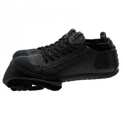 Louis Vuitton Black Monogram Leather Toucan Sneakers Size 39.5