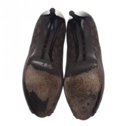 Pre Owned حذاء لوي فيتون كانفاس  أديل مونوغرامي رومانس بمقدمة مدببة مقاس 39