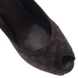 Pre Owned حذاء لوي فيتون كانفاس  أديل مونوغرامي رومانس بمقدمة مدببة مقاس 39