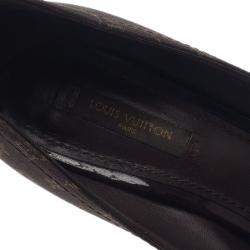 Pre Owned حذاء لوي فيتون كانفاس  أديل مونوغرامي رومانس بمقدمة مدببة مقاس 39