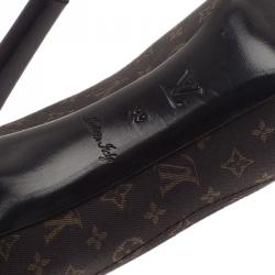 Pre Owned حذاء لوي فيتون كانفاس  أديل مونوغرامي رومانس بمقدمة مدببة مقاس 39