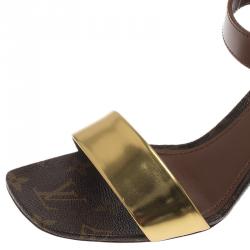 مملوكة مسبقًا صندل لوي فيتون بلوم جلد ذهبي وبني مقاس 38.5