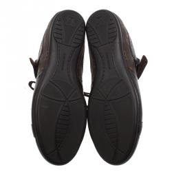 Louis Vuitton Brown Patent Monogram Canvas Sneakers Size 37.5