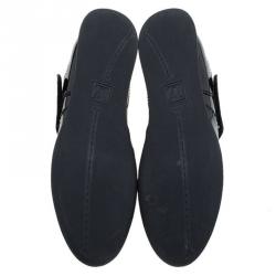 Louis Vuitton Black Patent Velcro Sneakers Size 38