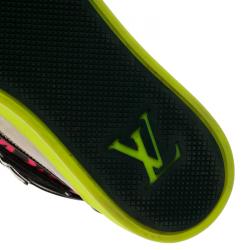 مملوكة مسبقًا Louis Vuitton Neon Graffiti Stephen Sprouse High Top Sneakers Size 39.5