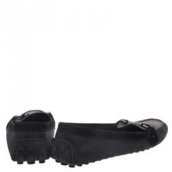 Pre Owned Louis Vuitton Tri Color Suede Oxford Loafers Size 39