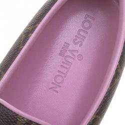 مملوكة مسبقًا حذاء رياضي لوي فيتون هاربور كانفاس مونوغرامي بني نقشة السلسلة سليب-أون مقاس 41