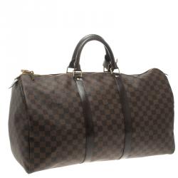 Pre Owned Louis Vuitton Damier Ebene Canvas Keepall 50