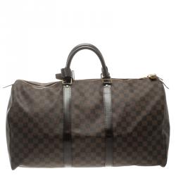 Pre Owned Louis Vuitton Damier Ebene Canvas Keepall 50