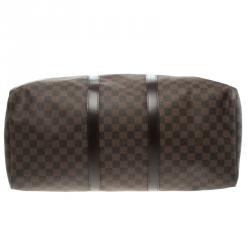 Pre Owned Louis Vuitton Damier Ebene Canvas Keepall 50