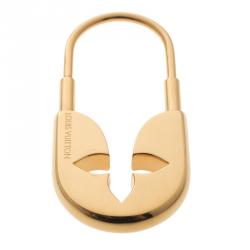 Pre Owned حلية حقيبة/ حامل مفاتيح لوي فيتون لون ذهبي إبزيم أمان