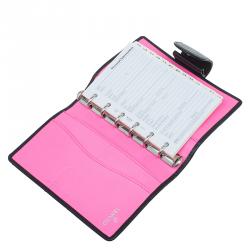 مملوكة مسبقًا غطاء أجندة  شانيل كامبون جلد أسود مبطن