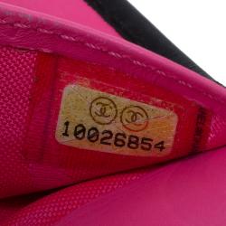 مملوكة مسبقًا غطاء أجندة  شانيل كامبون جلد أسود مبطن